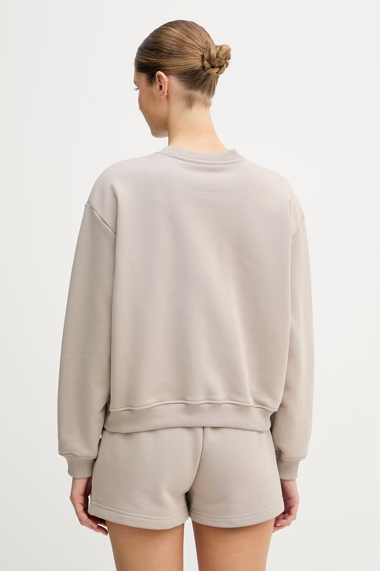 Odzież La Mania bluza oversize damska z bawełny BRODIE beżowy