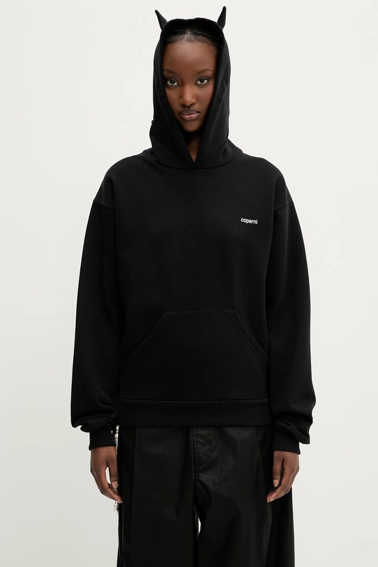 Coperni cotton sweatshirt Horn Planet friendly black COPJS15BISF5035