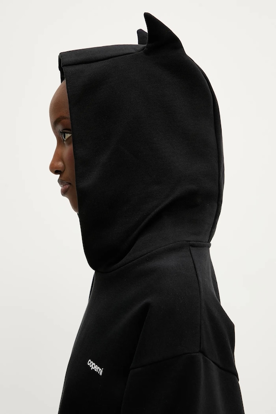 Coperni hanorac de bumbac Horn negru COPJS15BISF5035