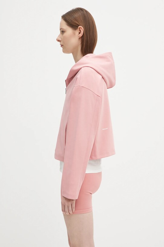 Pangaia bluza DNA Double Jersey Zip Up Hoodie 10002361 różowy SS25