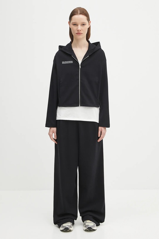 Кофта Pangaia DNA Double Jersey Zip Up Hoodie 10002361 чёрный