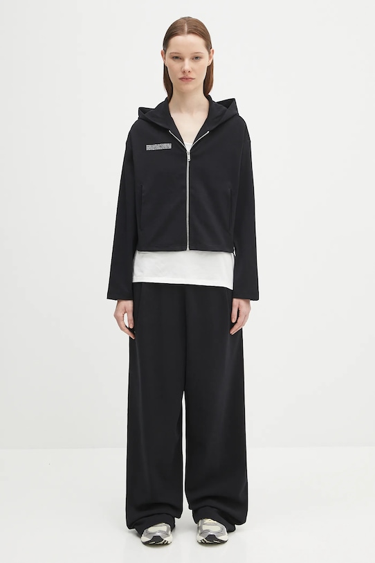 Кофта Pangaia DNA Double Jersey Zip Up Hoodie 10002361 чорний