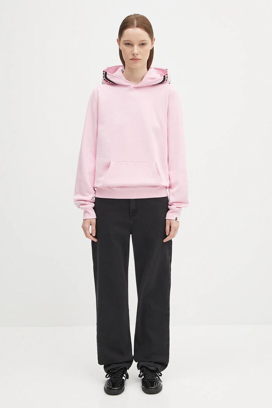 A Bathing Ape cotton sweatshirt Shark 1L30214009 pink