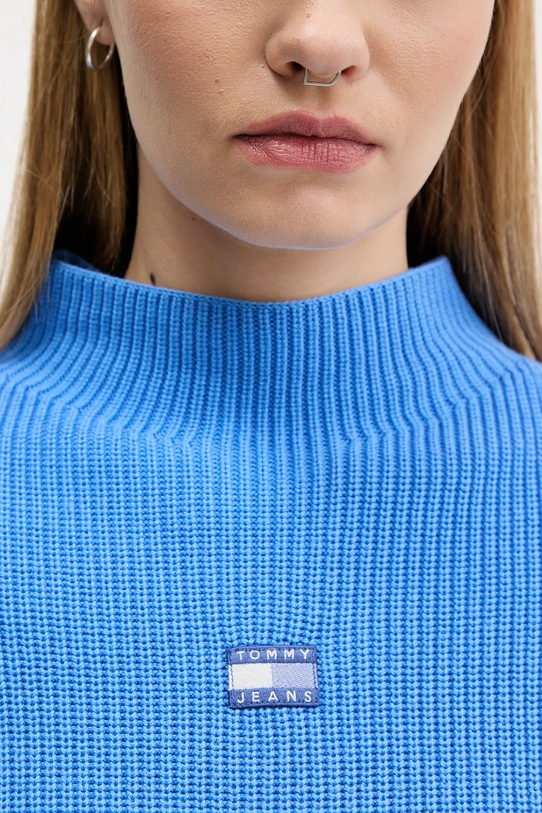 Tommy Jeans sweter bawełniany DW0DW21676 niebieski