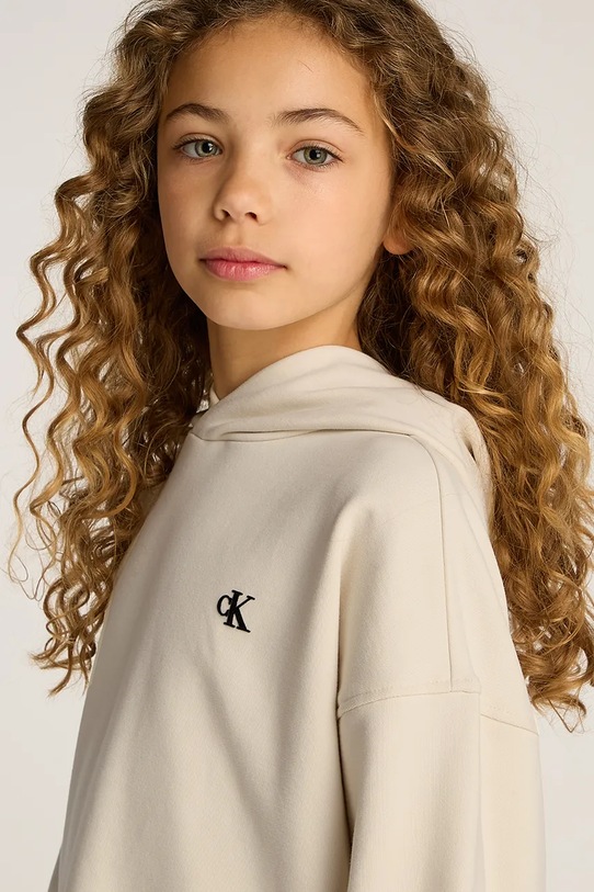 Calvin Klein Jeans bluza dziecięca IG0IG02747.PPYA beżowy