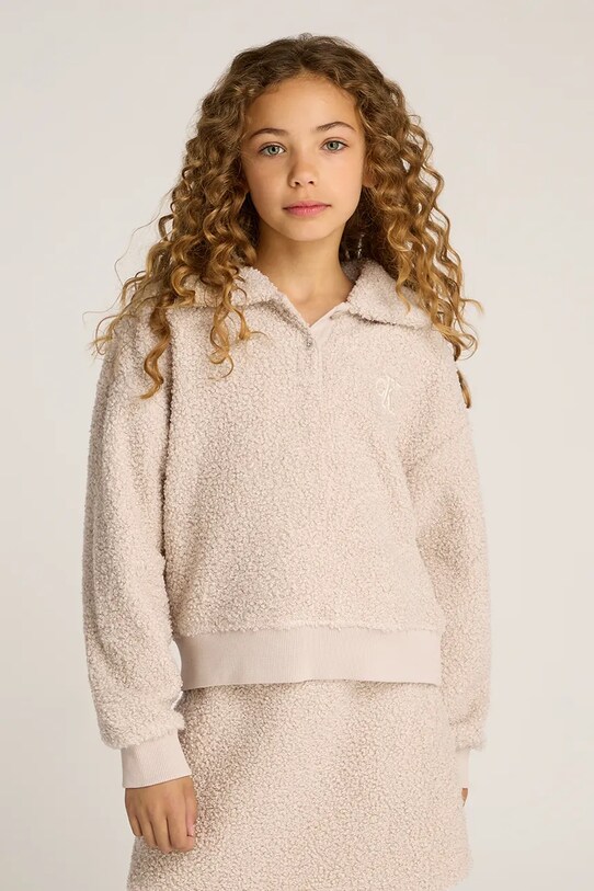 Детская кофта Calvin Klein Jeans без капюшона бежевый IG0IG02748.PPYA
