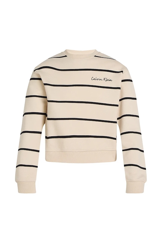 Детская хлопковая кофта Calvin Klein Jeans IG0IG02751.PPYA бежевый SS25