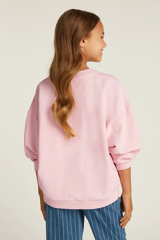 Dětská mikina Calvin Klein Jeans růžová IG0IG02760.PPYA