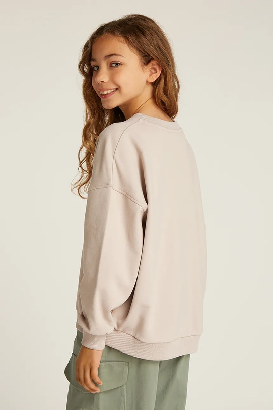 Dječja dukserica Calvin Klein Jeans bež IG0IG02760.PPYA