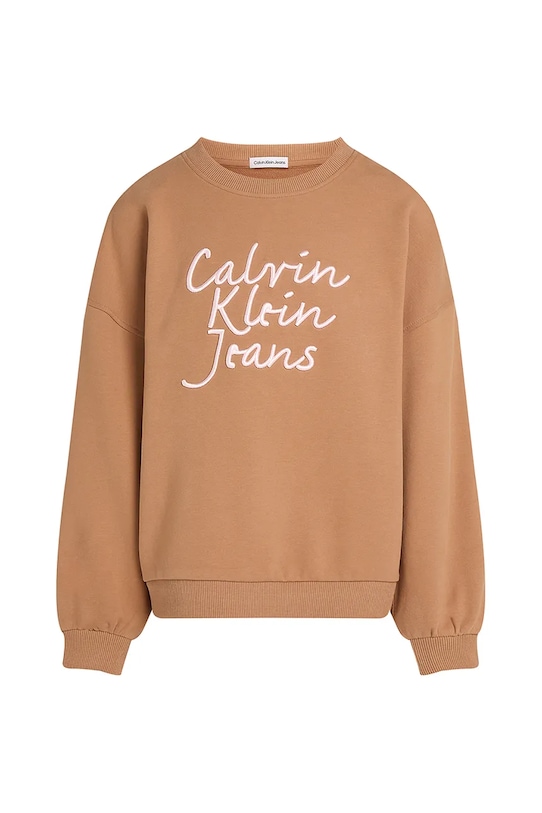 Dětská mikina Calvin Klein Jeans IG0IG02760.PPYA hnědá SS25
