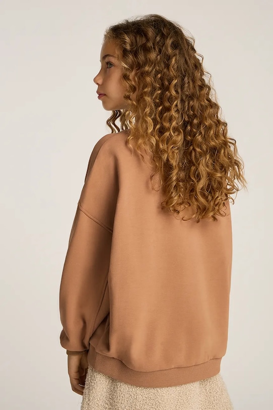 Dětská mikina Calvin Klein Jeans hnědá IG0IG02760.PPYA