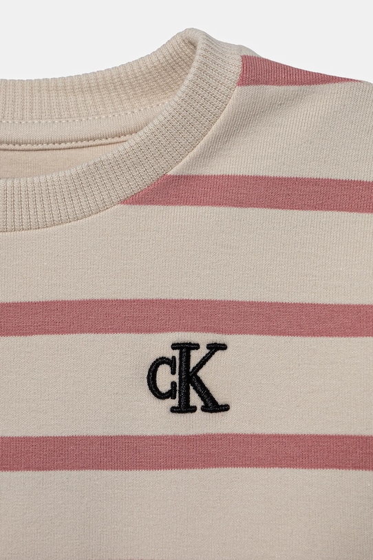 Dziewczynka Calvin Klein Jeans bluza dziecięca IN0IN00285.G.PPYA różowy