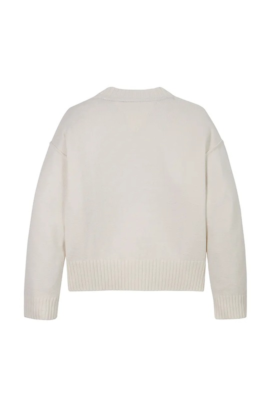 Dziewczynka Tommy Hilfiger sweter dziecięcy KG0KG08513.128.176.PPYA beżowy