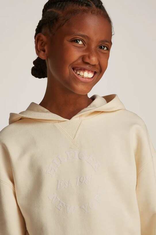 Детская кофта Tommy Hilfiger KG0KG08322.128.176.PPYA бежевый