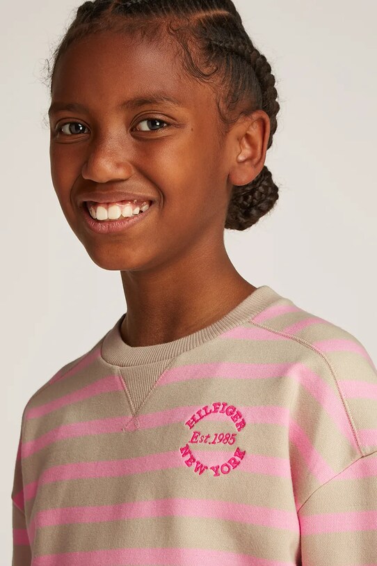 Дитяча кофта Tommy Hilfiger KG0KG08323.128.176.PPYA рожевий