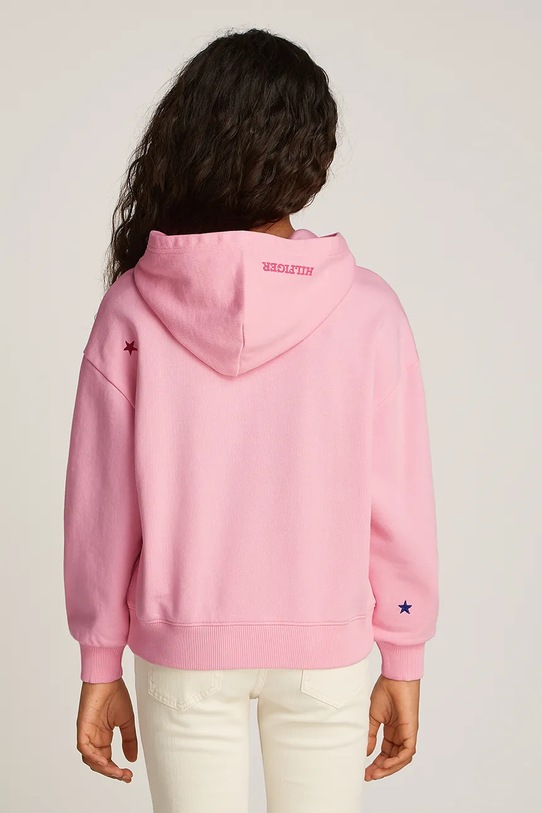 DÍVKA Dětská bavlněná mikina Tommy Hilfiger KG0KG08327.116.122.PPYA růžová