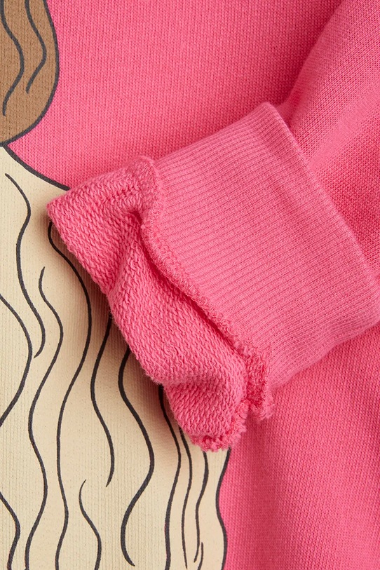 Detská bavlnená mikina Mini Rodini Dashing dog ružová 1100005728