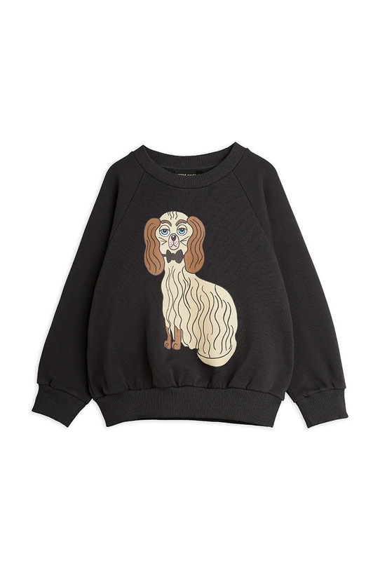 Dětská bavlněná mikina Mini Rodini Dashing dog bez kapuce černá 1100005799
