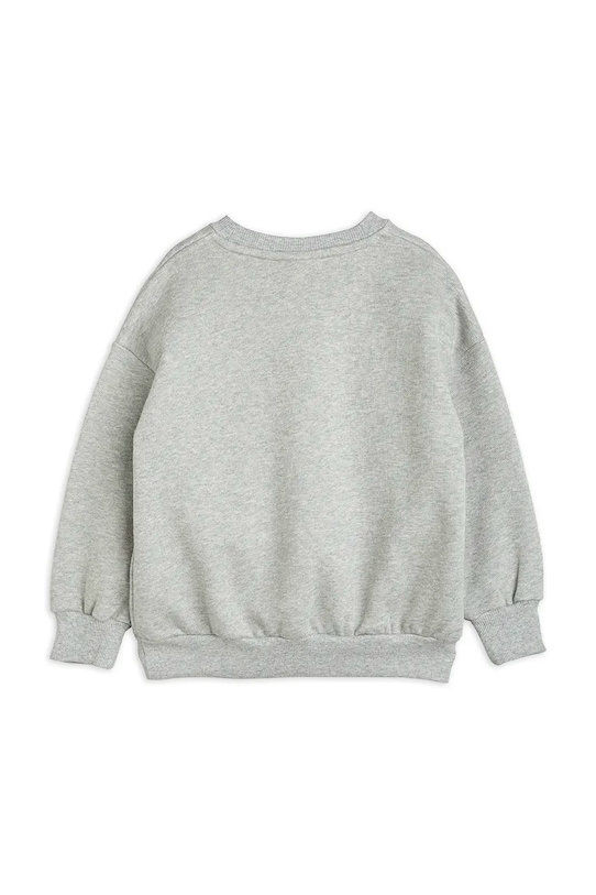 Mini Rodini hanorac de bumbac pentru copii Cat face 2372019094 gri SS25