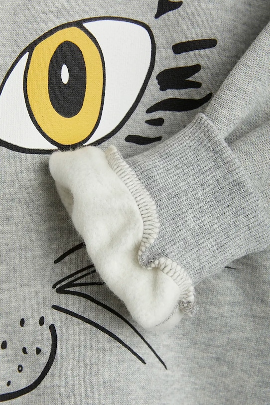 Mini Rodini hanorac de bumbac pentru copii Cat face gri 2372019094