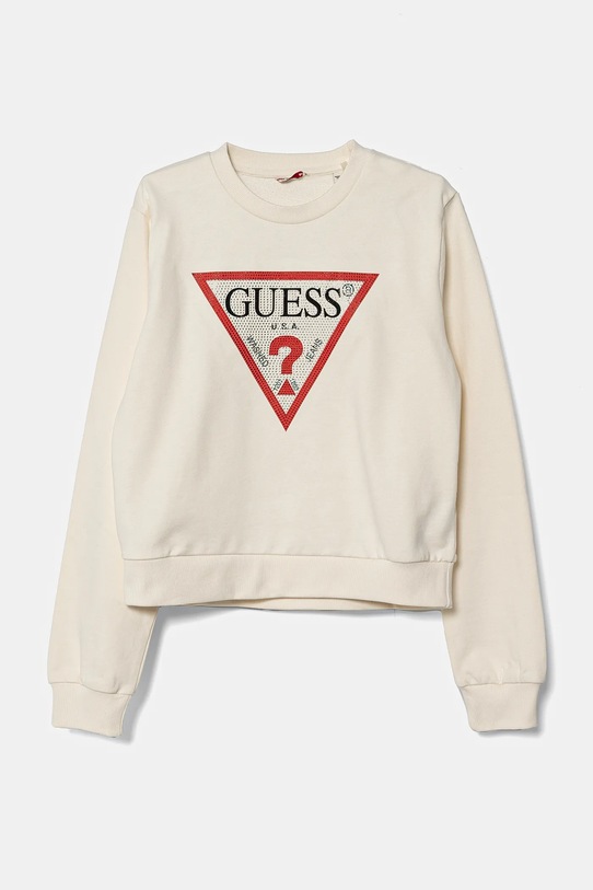 Guess bluza bawełniana dziecięca J4YQ22.KA6R4.PPYA beżowy AA00