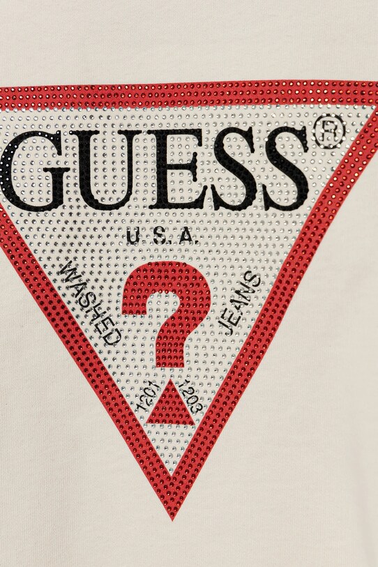 Dziewczynka Guess bluza bawełniana dziecięca J4YQ22.KA6R4.PPYA beżowy