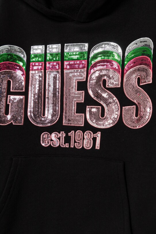 Девочка Детская хлопковая кофта Guess J5RQ00.KAD74.PPYA чёрный