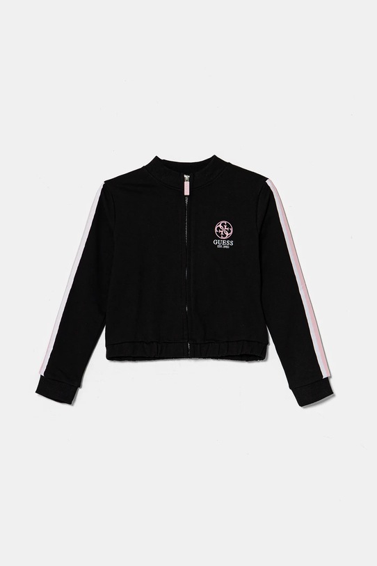 Guess bluza bawełniana dziecięca aplikacja czarny J5RQ01.KAD74.PPYA