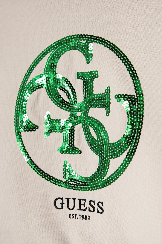 Девочка Детская хлопковая кофта Guess J5RQ02.KAD74.PPYA бежевый