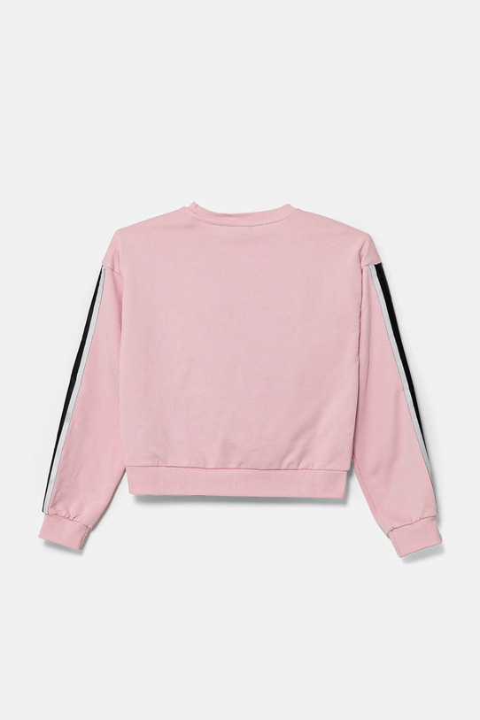 Guess bluza bawełniana dziecięca J5RQ02.KAD74.PPYA różowy SS25