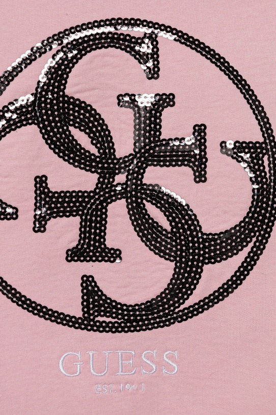 Dziewczynka Guess bluza bawełniana dziecięca J5RQ02.KAD74.PPYA różowy