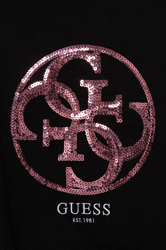 Dziewczynka Guess bluza bawełniana dziecięca J5RQ02.KAD74.PPYA czarny
