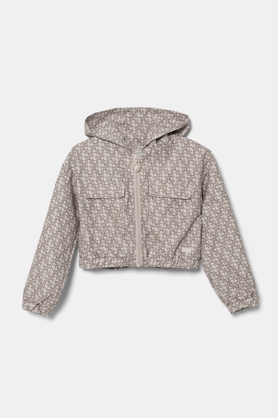 Dětská mikina Guess s kapucí béžová J5RQ03.WH2K0.PPYA