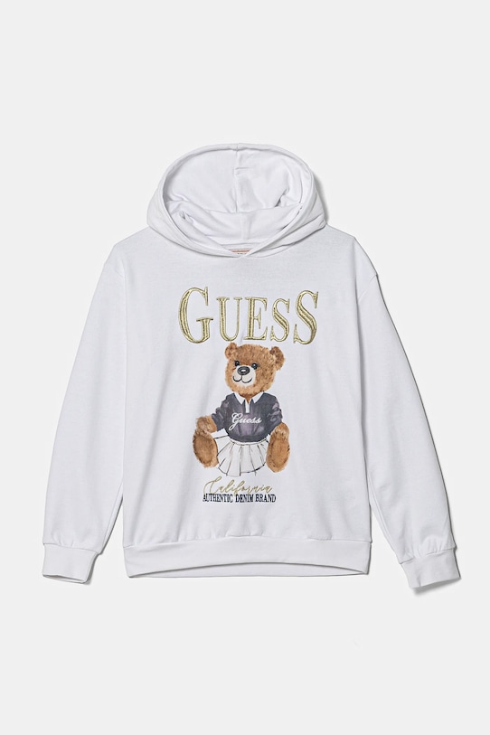 Guess bluza bawełniana dziecięca J5RQ04.KAD74.PPYA biały SS25