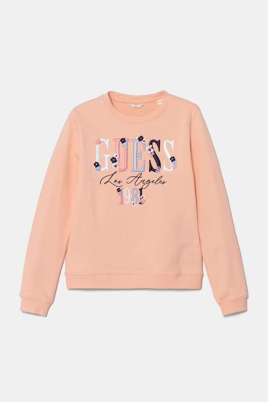 Детская хлопковая кофта Guess без капюшона оранжевый J5RQ05.KAD74.PPYA