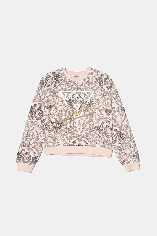 Дитяча бавовняна кофта Guess бавовна рожевий J5RQ06.KA6R4.PPYA