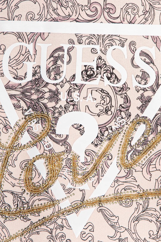 Дівчинка Дитяча бавовняна кофта Guess J5RQ06.KA6R4.PPYA рожевий