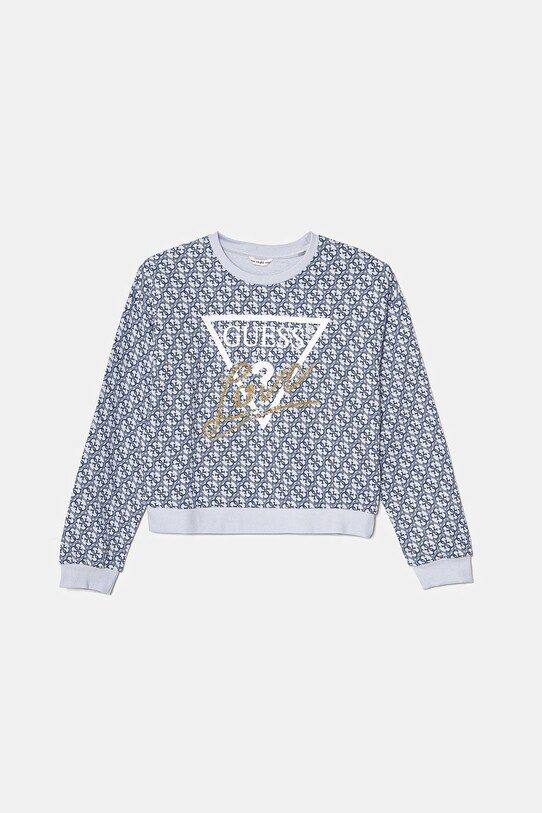 Детская хлопковая кофта Guess хлопок голубой J5RQ06.KA6R4.PPYA