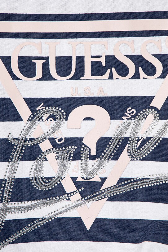 Дівчинка Дитяча бавовняна кофта Guess J5RQ06.KA6R4.PPYA блакитний