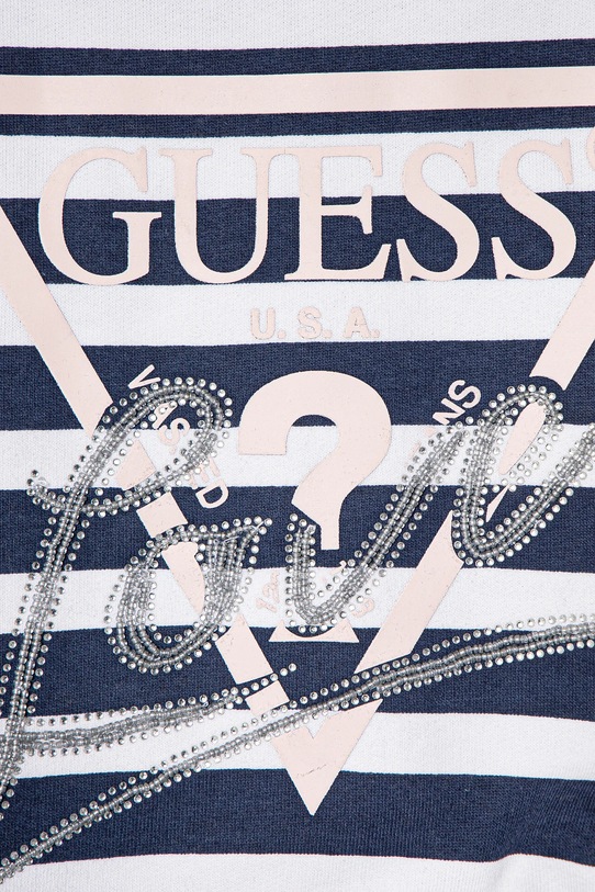 Dziewczynka Guess bluza bawełniana dziecięca J5RQ06.KA6R4.PPYA niebieski