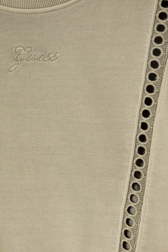 Fete Guess hanorac de bumbac pentru copii J5RQ08.KAD74.PPYA verde