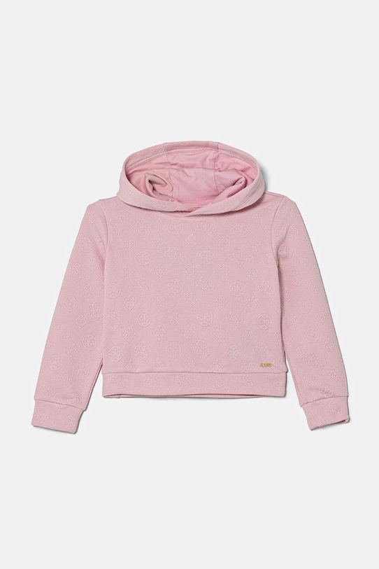 Guess bluza dziecięca z kapturem różowy J5RQ22.KCHR2.PPYA