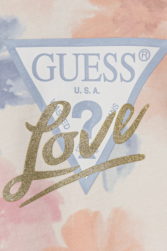 Dziewczynka Guess bluza bawełniana dziecięca K5RQ01.KA6R4.PPYA niebieski