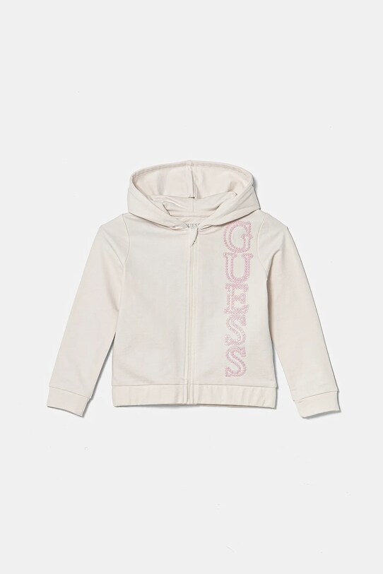 Guess hanorac de bumbac pentru copii imprimeu bej K5RQ02.KA6R4.PPYA