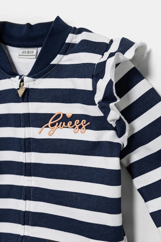 Dievča Detská bavlnená mikina Guess K5RQ03.KA6R4.PPYA modrá