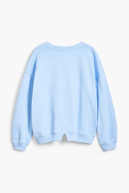 Fete Desigual hanorac de bumbac pentru copii 25SGSK05 albastru