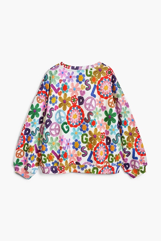Deklice Otroški bombažen pulover Desigual 25SGSK07 pisana