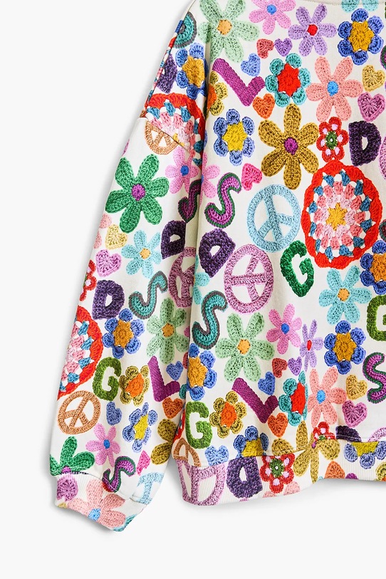 Otroški bombažen pulover Desigual pisana 25SGSK07