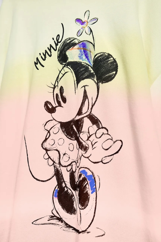 Otroški bombažen pulover Desigual rumena 25SGSK10