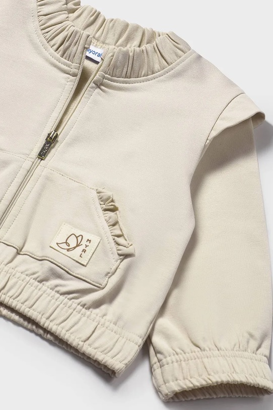 DÍVKA Dětská mikina Mayoral 1462.4D.Baby.PPYA béžová